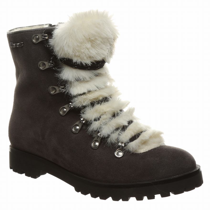 Bearpaw Vanna Ankle Boots UK - Women's Boots Grey ||UHMCLY-035||